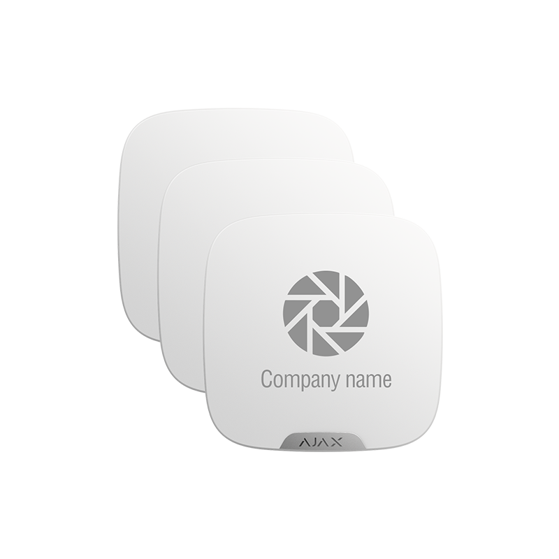 Pack de 10 couvercles personnalisable pour sirène extérieure - 10XAJ-BRANDPLATES-W