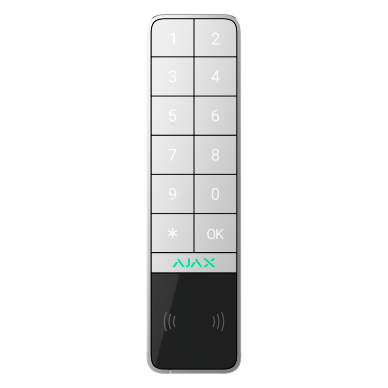 Clavier extérieur AJAX IP66/IK08 avec lecteur RFID - AJ-KEYPADOUTDOOR