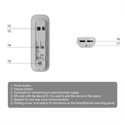 AJ-DOORBELL-4-GRA - Sonnette de porte 4 MP avec IA intégrée