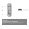 AJ-DOORBELL-4-GRE - Sonnette de porte 4 MP avec IA intégrée
