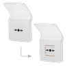 AJ-MANUALCALLPOINT-WHITE - Bouton d'alarme incendie manuel blanc