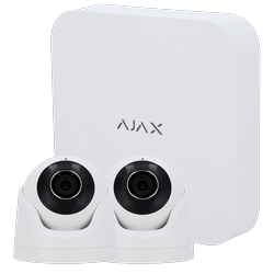 AJ-NVRKIT108-2XTURRET-W - Kit de vidéosurveillance Ajax