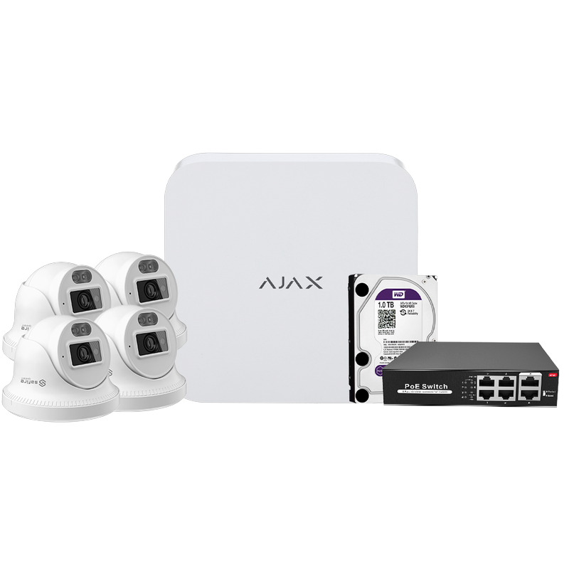 AJ-NVRKIT108T-4 - Kit de vidéosurveillance Ajax