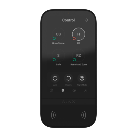 AJ-KEYPADTOUCHSCREEN-B - Clavier à écran tactile IPS avec lecteur RFID