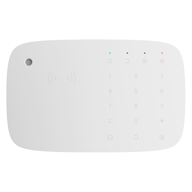 AJ-KEYPADCOMBI-W - Clavier avec lecteur RFID et sirène blanc