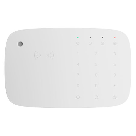 AJ-KEYPADCOMBI-W - Clavier avec lecteur RFID et sirène blanc
