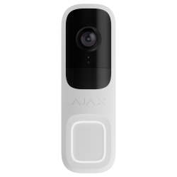 Ajax DoorBell Sonnette vidéo 4 MP avec IA intégrée - Blanche