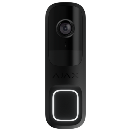 Ajax DoorBell Sonnette vidéo 4 MP avec IA intégrée - NOIR